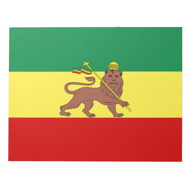 Rastafarian Flag (Rastafarianism) (Rasta) Notepad (Front)