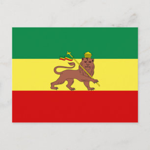 Rastafarian Flag (Rastafarianism) (Rasta) Postcard