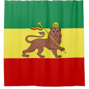 Rastafarian Flag (Rastafarianism) (Rasta) Shower Curtain