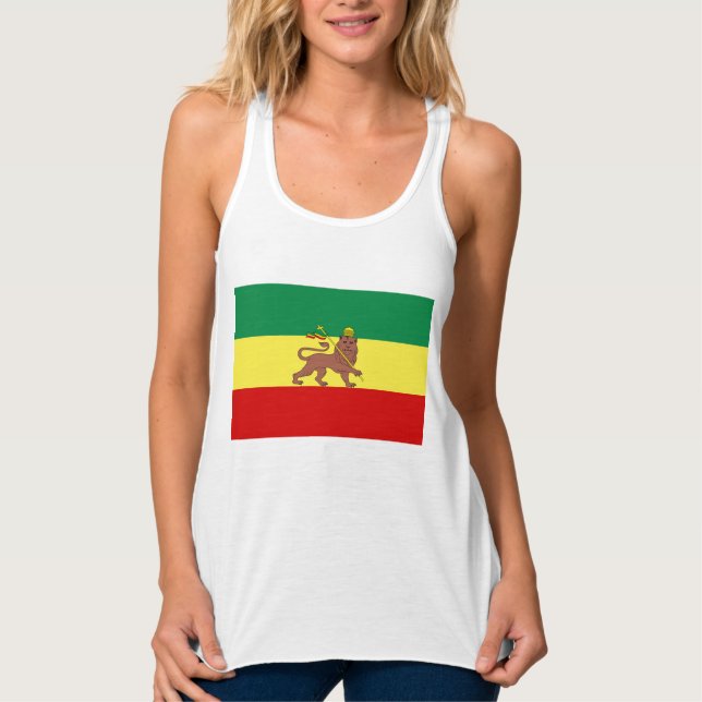 Rastafarian Flag (Rastafarianism) (Rasta) Singlet (Front)
