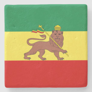 Rastafarian Flag (Rastafarianism) (Rasta) Stone Coaster