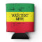 Rastafarian flag reggae music personalised can coo