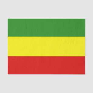Rastafarian Pride Flag Tissue Paper