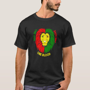 Rastafarian Red Yellow Green Rasta Apparel Lion Of T-Shirt