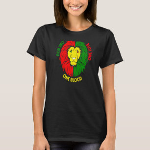 Rastafarian Red Yellow Green Rasta Apparel Lion Of T-Shirt