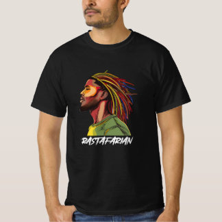 Rastafarian with Colourful Dreadlock Hair T-Shirt