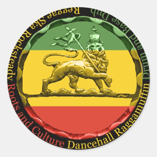 Rastagearshop Reggae Lion of Judah Sticker (Front)