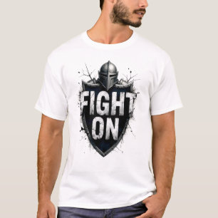 Raster mens Fight On retro vintage T-Shirt