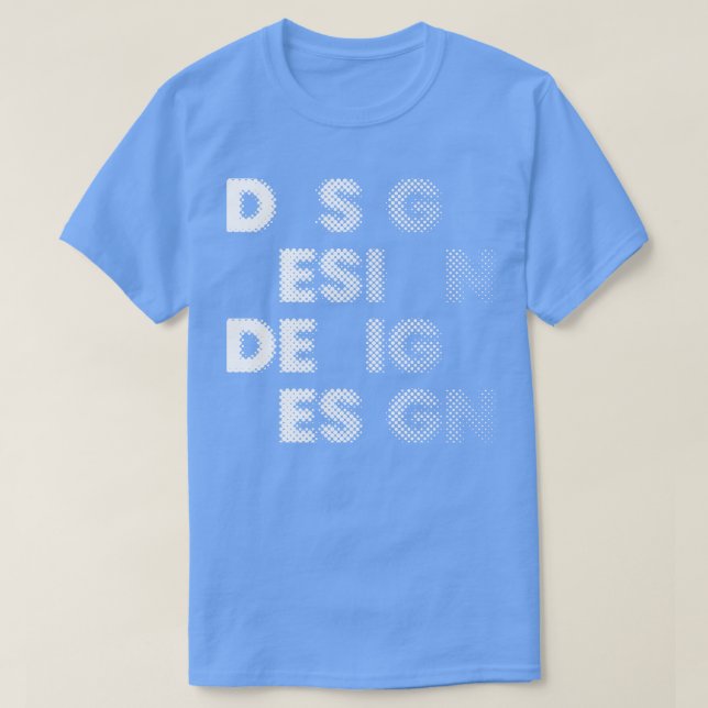 Raster Typography Design T-Shirt (Design Front)