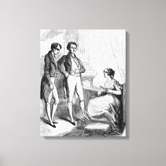 Rastignac introduced to Madame de Nucingen Canvas Print (Front)