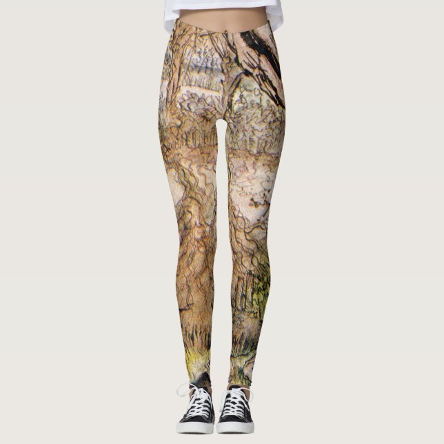 Rat And Mole Have A Picnic - Arthur Rackham Leggings (Front)