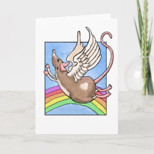 Rat Angel Greeting Card