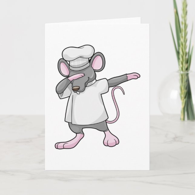 Rat as Cook at Hip Hop Dance Dab Card (Front)
