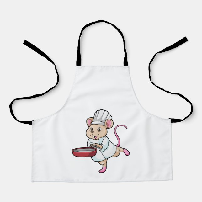Rat as Cook with Pan & Cooking hat Apron (Front)
