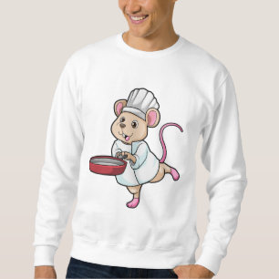 Rat as Cook with Pan & Cooking hat Sweatshirt