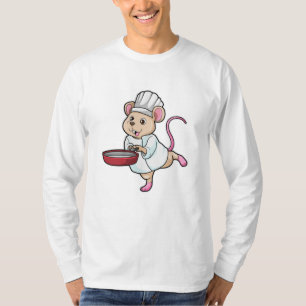 Rat as Cook with Pan & Cooking hat T-Shirt