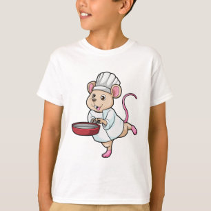 Rat as Cook with Pan & Cooking hat T-Shirt