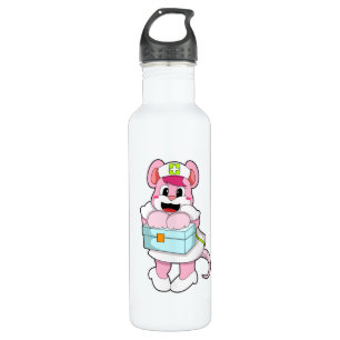 Rat as Nurse with Box 710 Ml Water Bottle