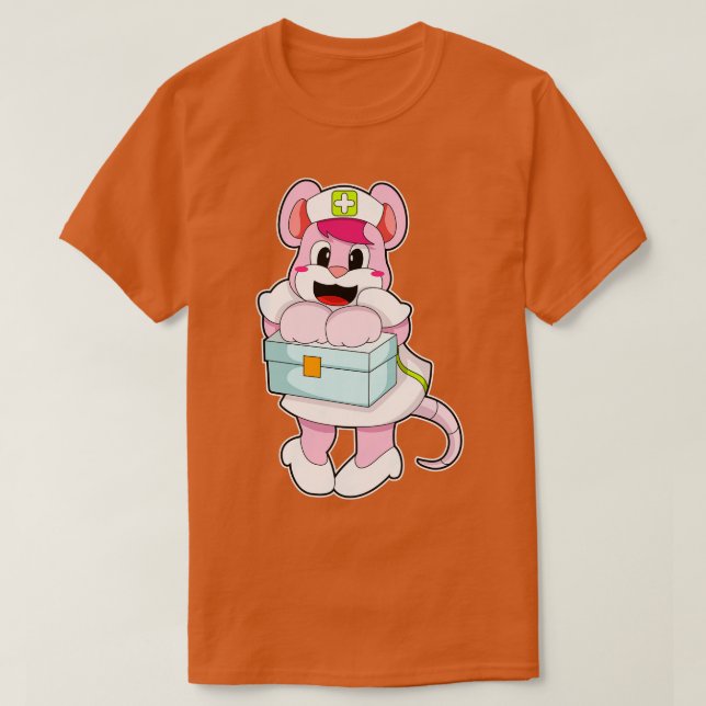 Rat as Nurse with Box T-Shirt (Design Front)
