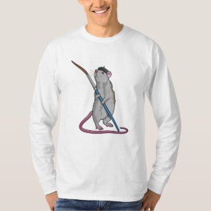 Rat as Painter with Paint brush T-Shirt