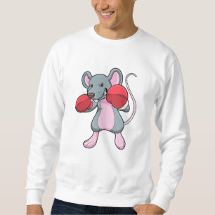 Rat at Boxing with Boxing gloves Sweatshirt