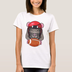 Rat at Football Sports T-Shirt