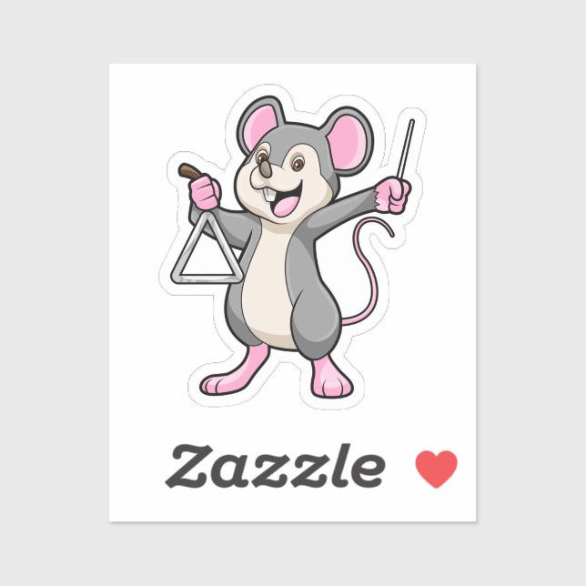 Rat at Music with Triangel (Sheet)