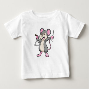 Rat at Music with Triangel Baby T-Shirt