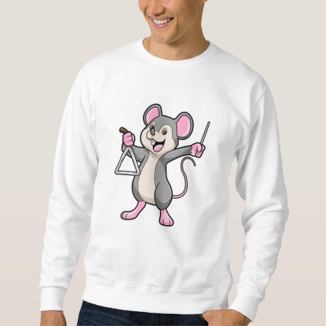 Rat at Music with Triangel Sweatshirt (Front)