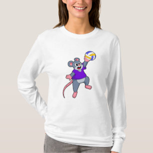 Rat at Volleyball Sports T-Shirt
