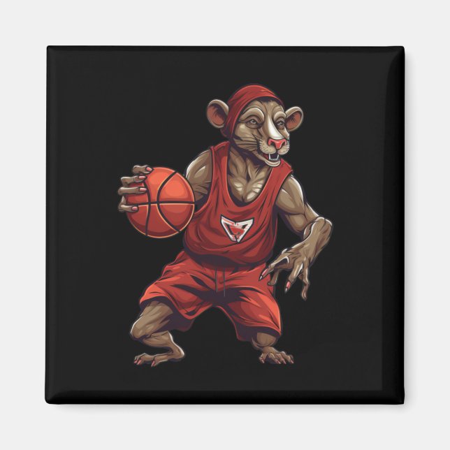 Rat Basketball Players  Magnet (Front)