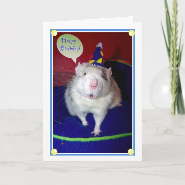 Rat Birthday Card (Front)
