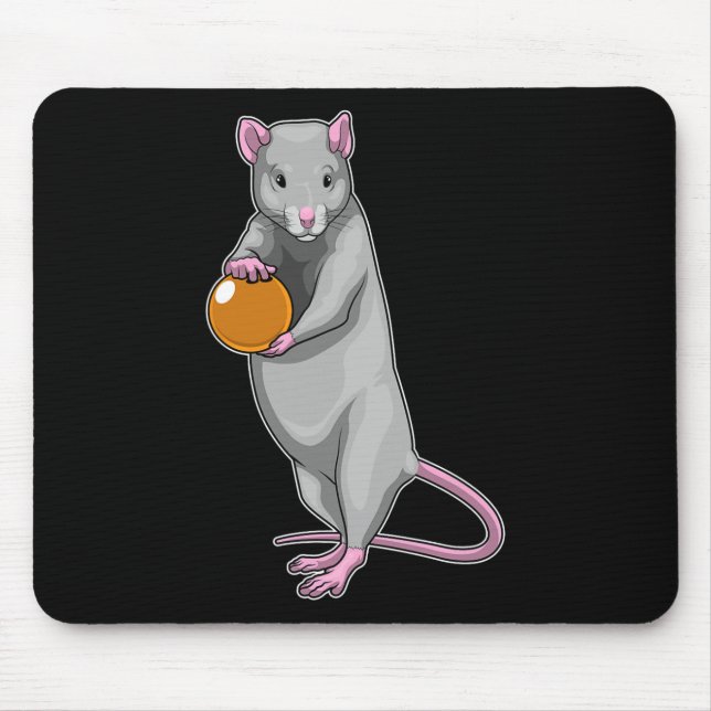 Rat Bowling Bowling Ball Sports  Mouse Pad (Front)