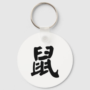Rat Chinese Zodiac Sign Key Ring