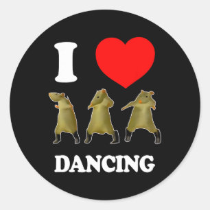Rat Dance Meme 2025 Funny Trendy #ratdance 2  Classic Round Sticker