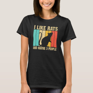 Rat Design Rat Men Women Mouse Rodent Introvert T-Shirt