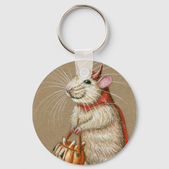 Rat Devil Halloween keychain (Front)