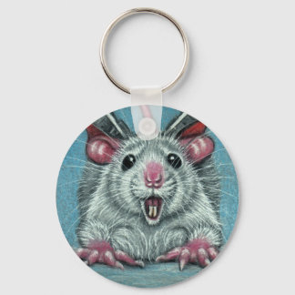 Rat Fallen Skater Keychain