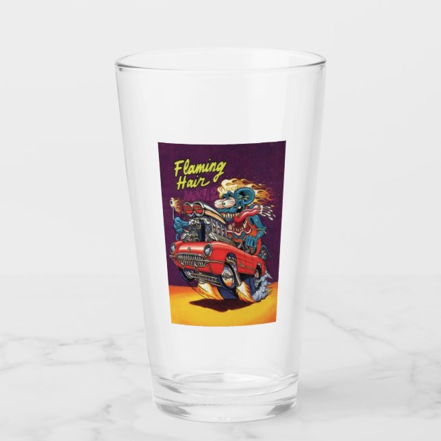 Rat Fink 21 drinking glass (Front)