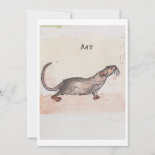 Rat Greeting Card