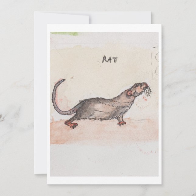 Rat Greeting Card (Front)