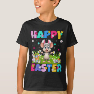 Rat Happy Easter Egg Hunt Bunny Ear Rat Easter  T-Shirt