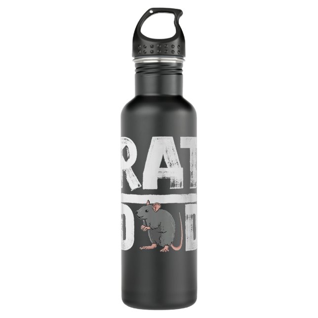 Rat Heartbeat Rat Lover 710 Ml Water Bottle (Front)