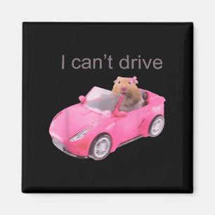 Rat I Can't Drive Funny For Men Women Magnet