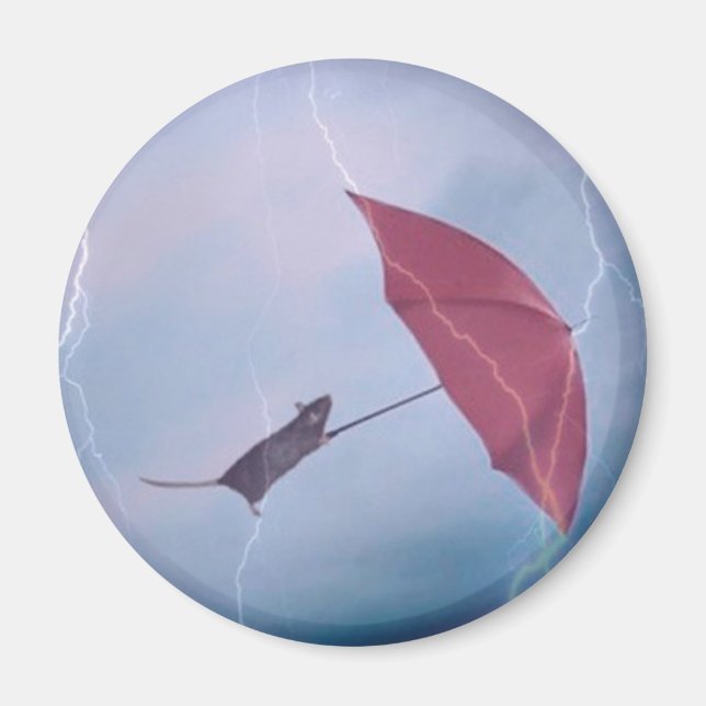 Rat In A Storm Magnet (Front)