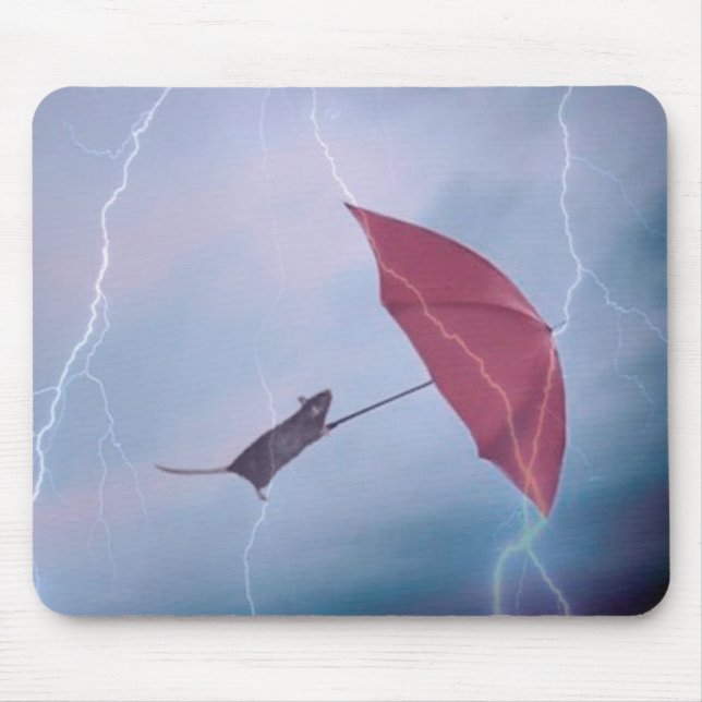 Rat In A Storm Mousepad (Front)