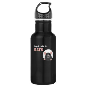 Rat Joke Design for Fancy Rat Pet Owners 532 Ml Water Bottle