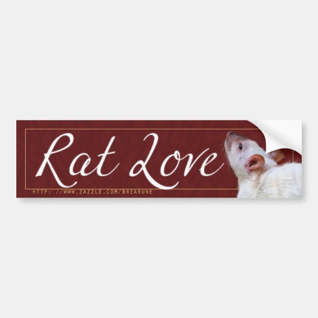 Rat Love 2 Bumper Sticker (Front)