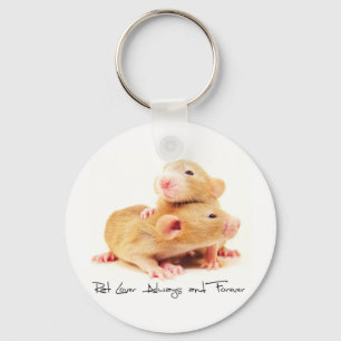 Rat Lover Always and Forever Key Ring