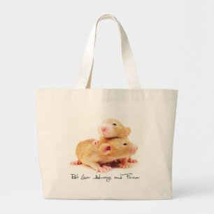Rat Lover Always and Forever Large Tote Bag